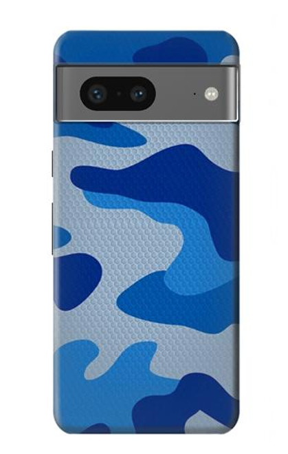 S2958 Armée Bleu Camo Camouflage Etui Coque Housse pour Google Pixel 7a