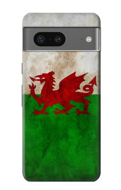 S2976 Pays de Galles Football Football Drapeau Etui Coque Housse pour Google Pixel 7a
