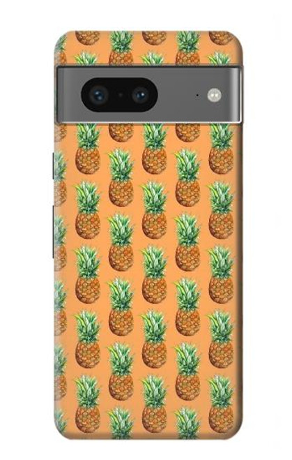 S3258 Motif ananas Etui Coque Housse pour Google Pixel 7a