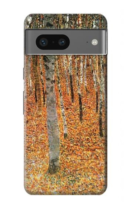 S3380 Gustav Klimt Bouleau Forêt Etui Coque Housse pour Google Pixel 7a