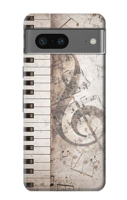 S3390 Note de musique Etui Coque Housse pour Google Pixel 7a