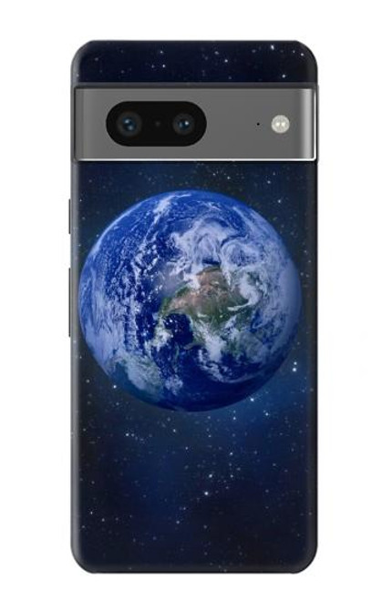 S3430 Bleu planète Etui Coque Housse pour Google Pixel 7a