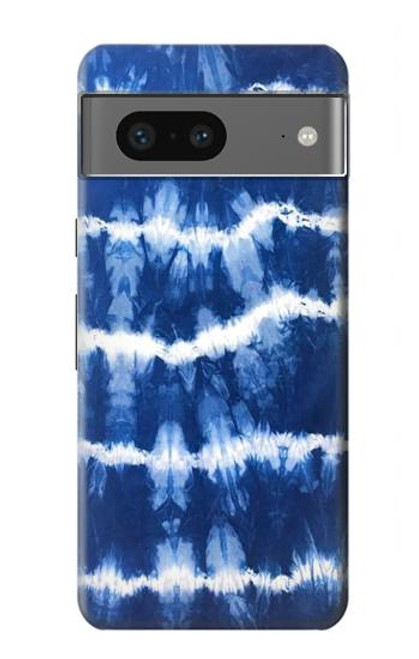 S3671 Tie Dye bleu Etui Coque Housse pour Google Pixel 7a