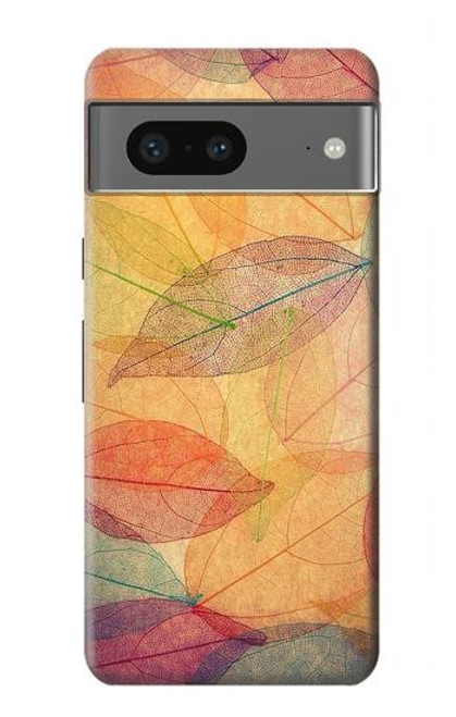 S3686 Automne Feuille Automne Etui Coque Housse pour Google Pixel 7a