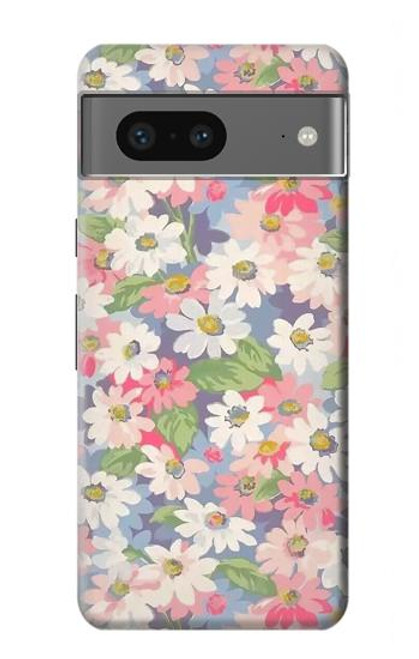 S3688 Motif d'art floral floral Etui Coque Housse pour Google Pixel 7a