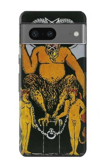 S3740 Carte de tarot le diable Etui Coque Housse pour Google Pixel 7a