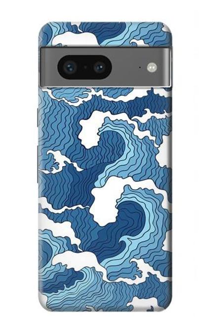 S3751 Modèle de vague Etui Coque Housse pour Google Pixel 7a