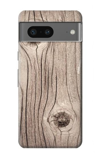 S3822 Graphique de la texture du bois imprimé Etui Coque Housse pour Google Pixel 7a