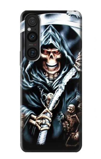 S0295 faucheuse Etui Coque Housse pour Sony Xperia 1 V