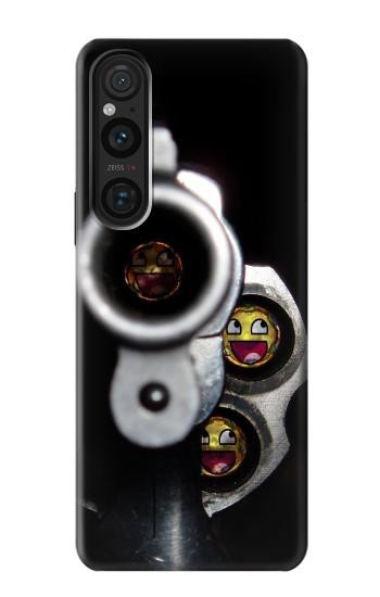 S1109 sourire pistolet Etui Coque Housse pour Sony Xperia 1 V