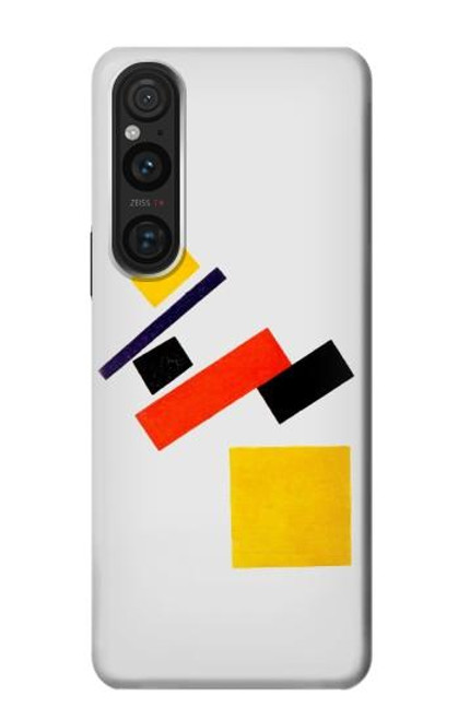 S1958 Malevitch suprématisme Etui Coque Housse pour Sony Xperia 1 V