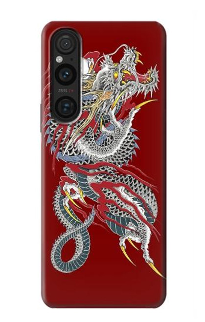 S2104 Yakuza dragon Tatouage Etui Coque Housse pour Sony Xperia 1 V