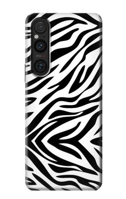 S3056 Zèbre Texture Imprimé graphique Peau Etui Coque Housse pour Sony Xperia 1 V