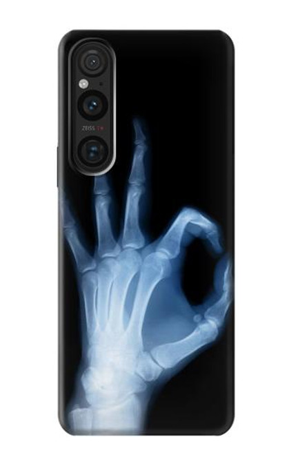 S3239 X-Ray Geste de la main OK Etui Coque Housse pour Sony Xperia 1 V