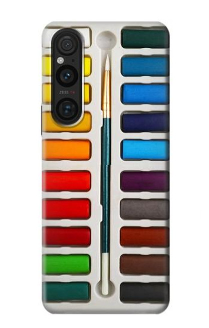 S3243 Ensemble de peinture aquarelle Etui Coque Housse pour Sony Xperia 1 V