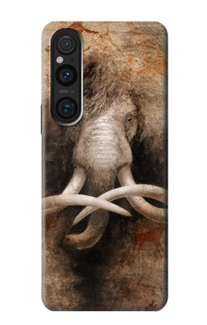 S3427 Mammoth Ancient Art la Grotte Etui Coque Housse pour Sony Xperia 1 V