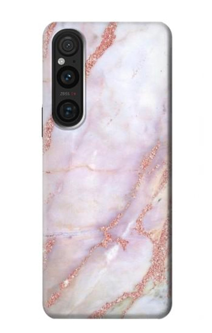 S3482 Imprimer Graphique marbre rose Etui Coque Housse pour Sony Xperia 1 V