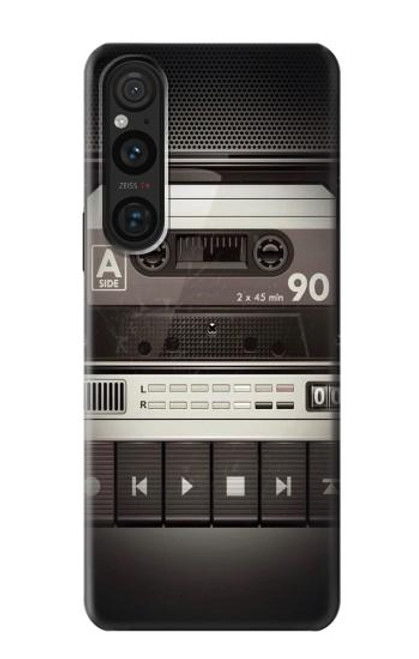S3501 Lecteur cassette millésimé Etui Coque Housse pour Sony Xperia 1 V