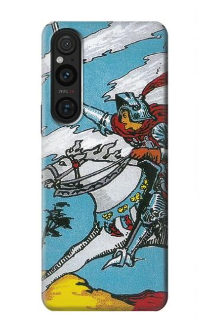 S3731 Carte de tarot chevalier des épées Etui Coque Housse pour Sony Xperia 1 V