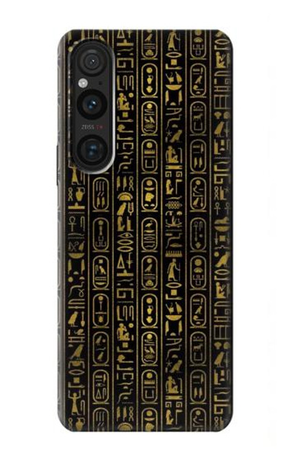 S3869 Hiéroglyphe égyptien antique Etui Coque Housse pour Sony Xperia 1 V