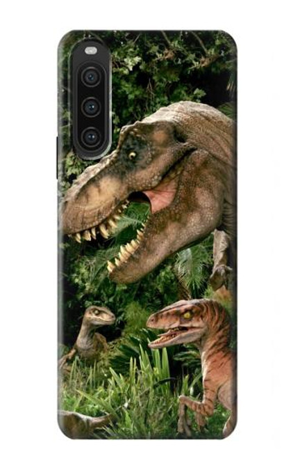 S1452 Dinosaur Trex Raptor Etui Coque Housse pour Sony Xperia 10 V
