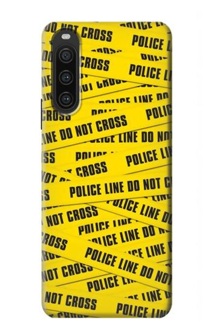 S2088 Banderole de la police ne pas dépasser Etui Coque Housse pour Sony Xperia 10 V
