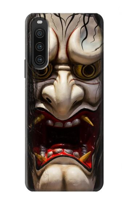 S2112 Hannya Démon Masque Etui Coque Housse pour Sony Xperia 10 V