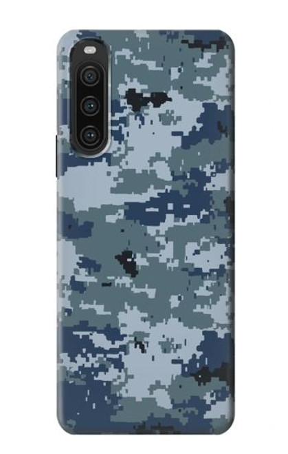 S2346 Marine Camo camouflage graphique Etui Coque Housse pour Sony Xperia 10 V