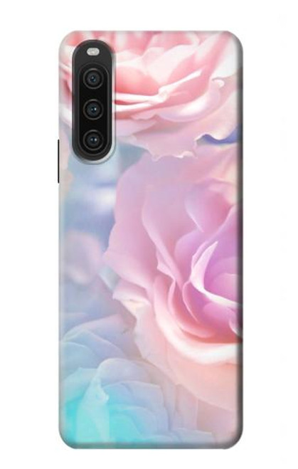 S3050 Pastel Fleurs millésimé Etui Coque Housse pour Sony Xperia 10 V