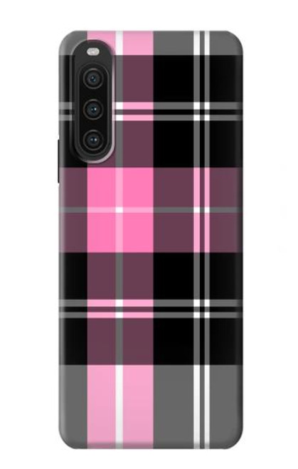 S3091 Motif rose à carreaux Etui Coque Housse pour Sony Xperia 10 V