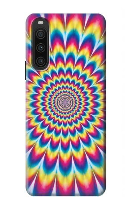 S3162 psychédélique coloré Etui Coque Housse pour Sony Xperia 10 V