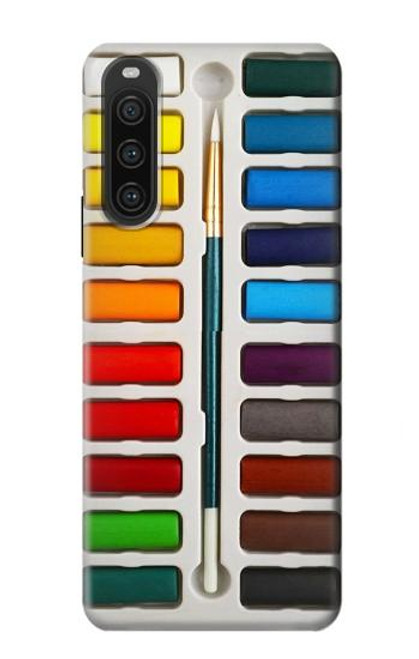 S3243 Ensemble de peinture aquarelle Etui Coque Housse pour Sony Xperia 10 V