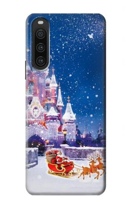 S3282 Château de Santa Noël Etui Coque Housse pour Sony Xperia 10 V