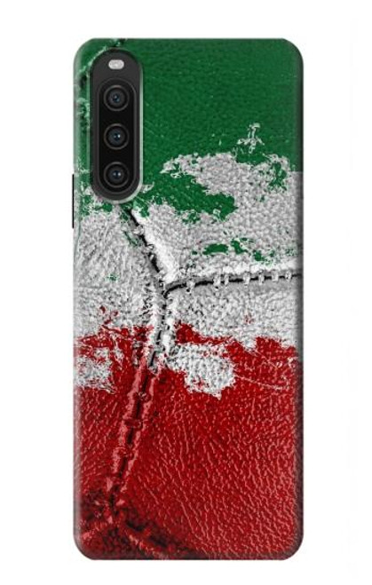 S3318 Italie Drapeau graphique Football Millésime Etui Coque Housse pour Sony Xperia 10 V