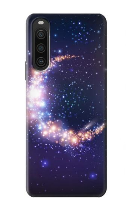 S3324 Croissant de lune Galaxie Etui Coque Housse pour Sony Xperia 10 V