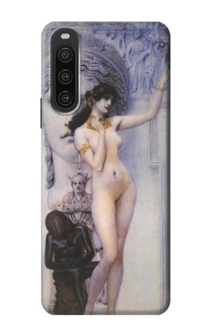 S3353 Gustav Klimt Allégorie de la sculpture Etui Coque Housse pour Sony Xperia 10 V