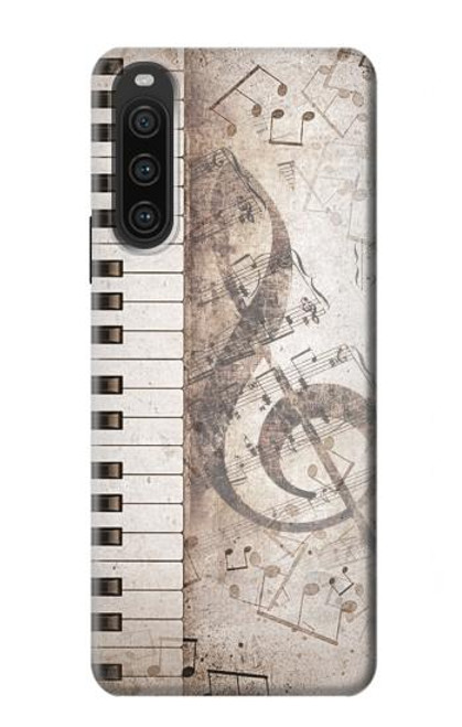 S3390 Note de musique Etui Coque Housse pour Sony Xperia 10 V