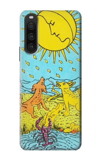 S3435 Carte de tarot Lune Etui Coque Housse pour Sony Xperia 10 V