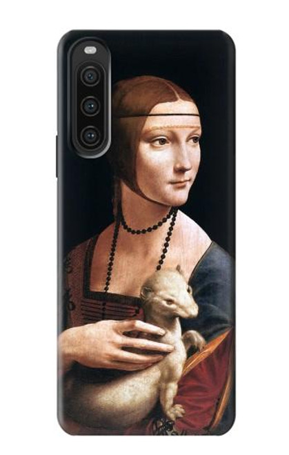 S3471 Lady hermine Leonardo da Vinci Etui Coque Housse pour Sony Xperia 10 V