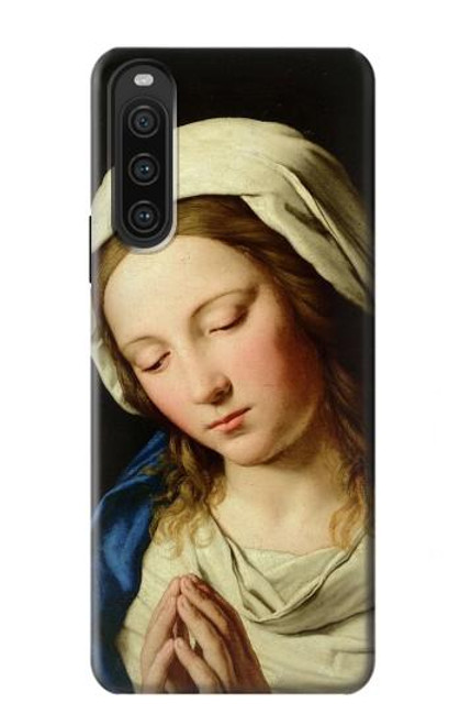 S3476 Prière Vierge Marie Etui Coque Housse pour Sony Xperia 10 V