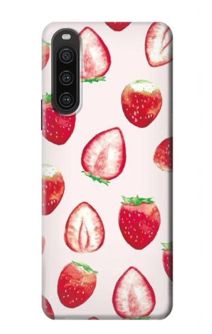 S3481 fraise Etui Coque Housse pour Sony Xperia 10 V