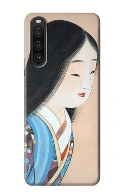 S3483 Japon Beauté Kimono Etui Coque Housse pour Sony Xperia 10 V