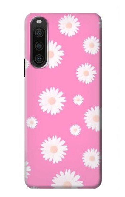 S3500 Motif floral rose Etui Coque Housse pour Sony Xperia 10 V