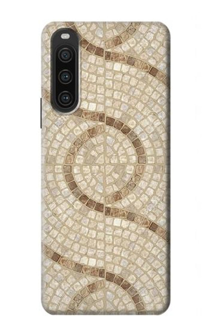 S3703 Carreaux de mosaïque Etui Coque Housse pour Sony Xperia 10 V