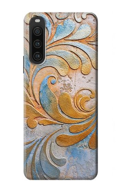 S3875 Tapis vintage en toile Etui Coque Housse pour Sony Xperia 10 V