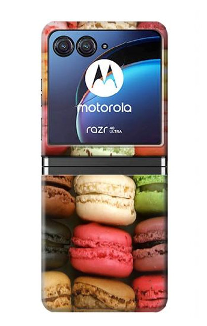 S0080 macarons Etui Coque Housse pour Motorola Razr 40 Ultra