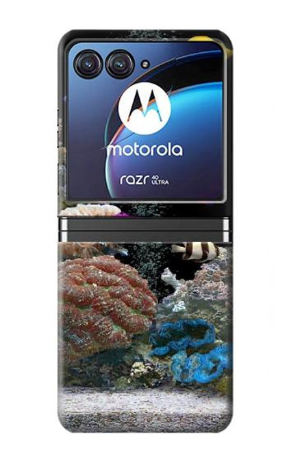 S0226 L'aquarium Etui Coque Housse pour Motorola Razr 40 Ultra
