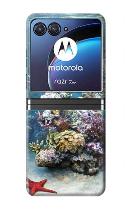 S0227 L'aquarium Etui Coque Housse pour Motorola Razr 40 Ultra