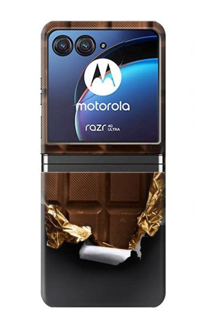 S0270 chocolat Etui Coque Housse pour Motorola Razr 40 Ultra