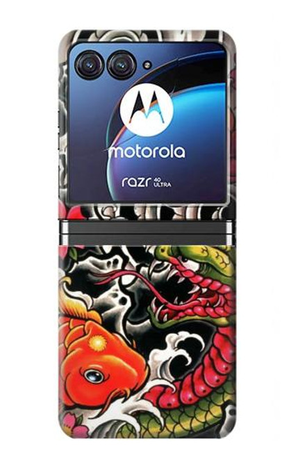 S0605 Yakuza tatouage Etui Coque Housse pour Motorola Razr 40 Ultra